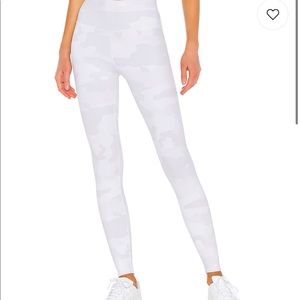 white camo ALO yoga leggings